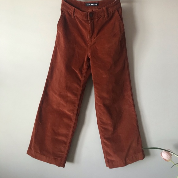 Corduroy High Rise Cropped Pants - Picture 4 of 7